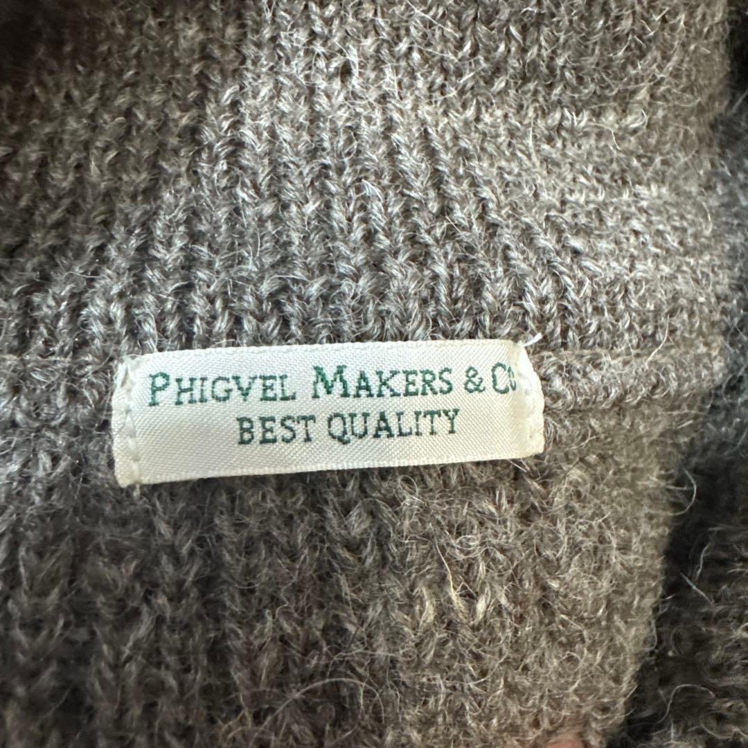 PHIGVEL/厚手ニット/ジップ