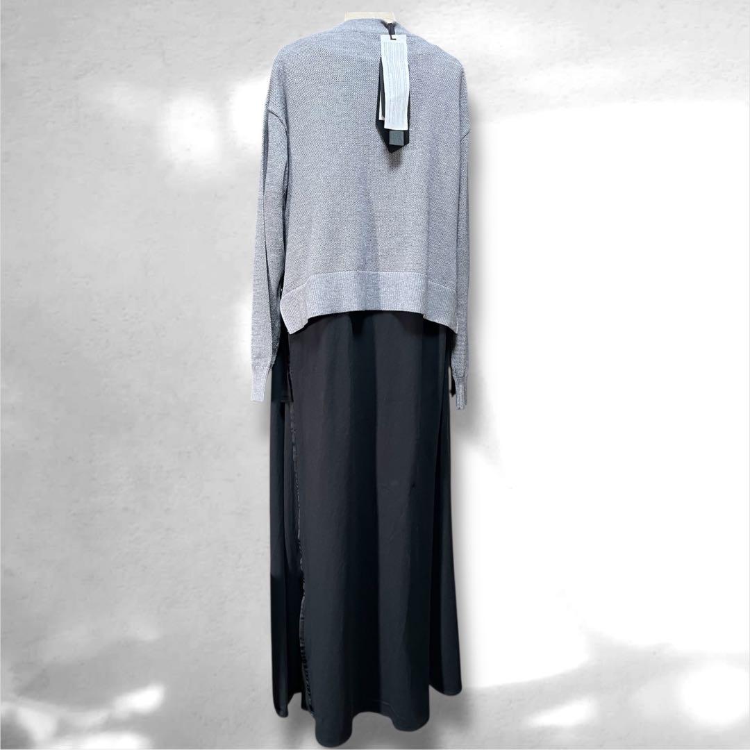 ♥️新品未使用♥️MICALLE MICALLEカットニット×ドッキングワンピース