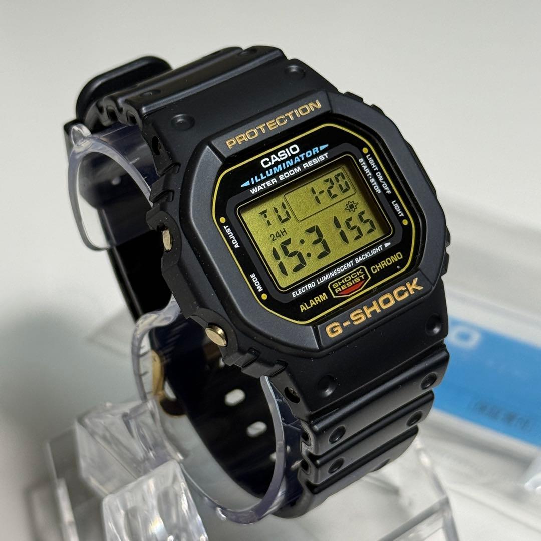 G-SHOCK DW-5600EG-9 初期型 ゴールド液晶 未使用品 取説付き