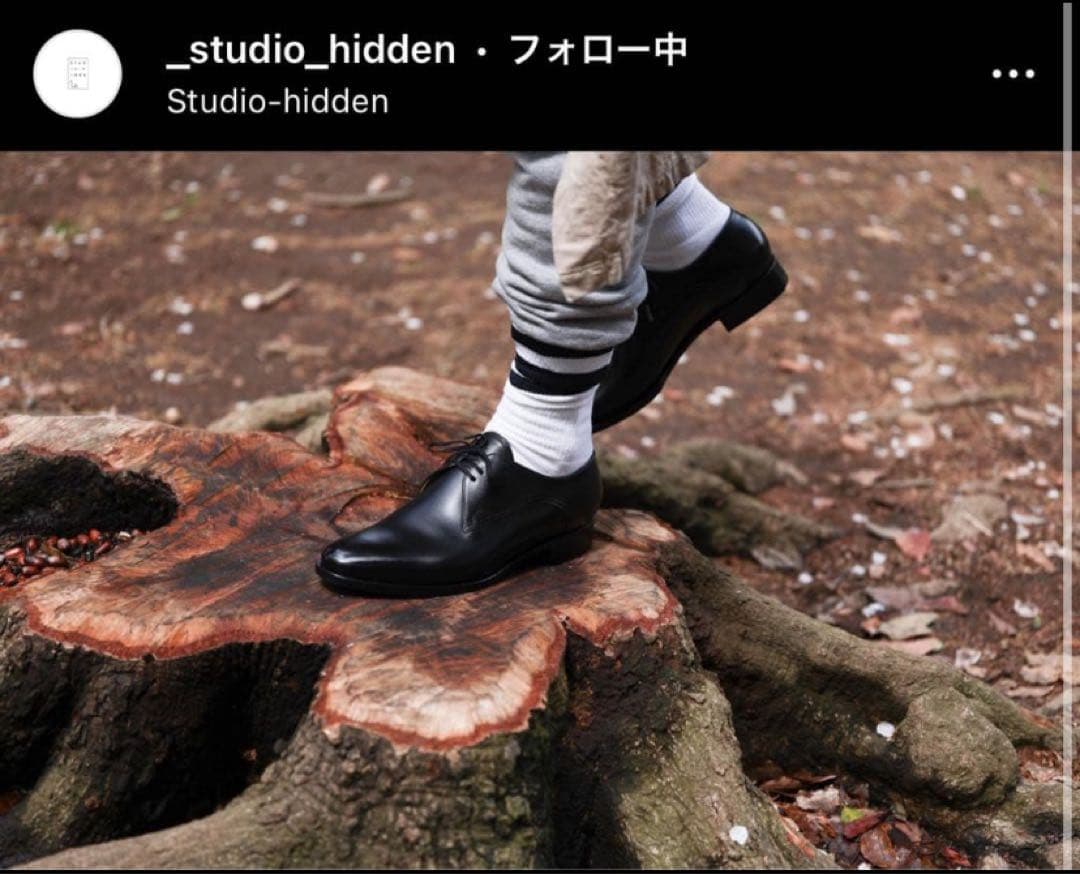 定価93500円　Studio Hidden 東京　ダービーシューズ　新品箱付き