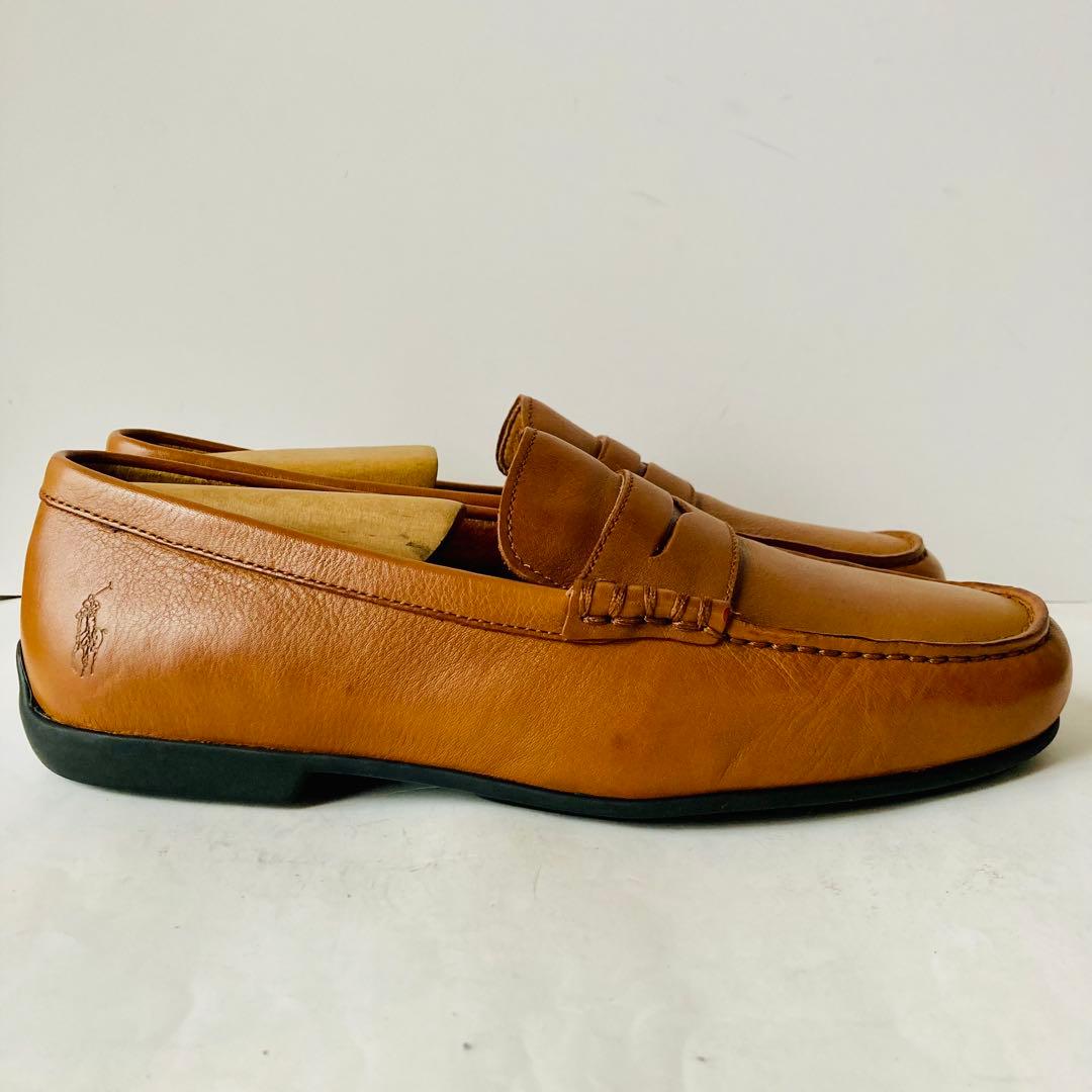 ジェダイマスターポロラルフローレン 茶色 ペニーローファー25cm 除菌済