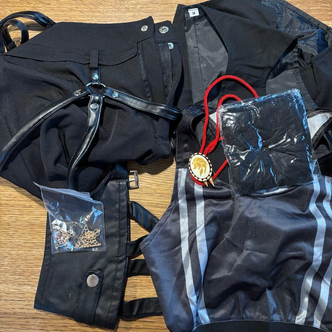 獅白ぼたん　ワイシャツ衣装・ウィッグ耳尻尾セット