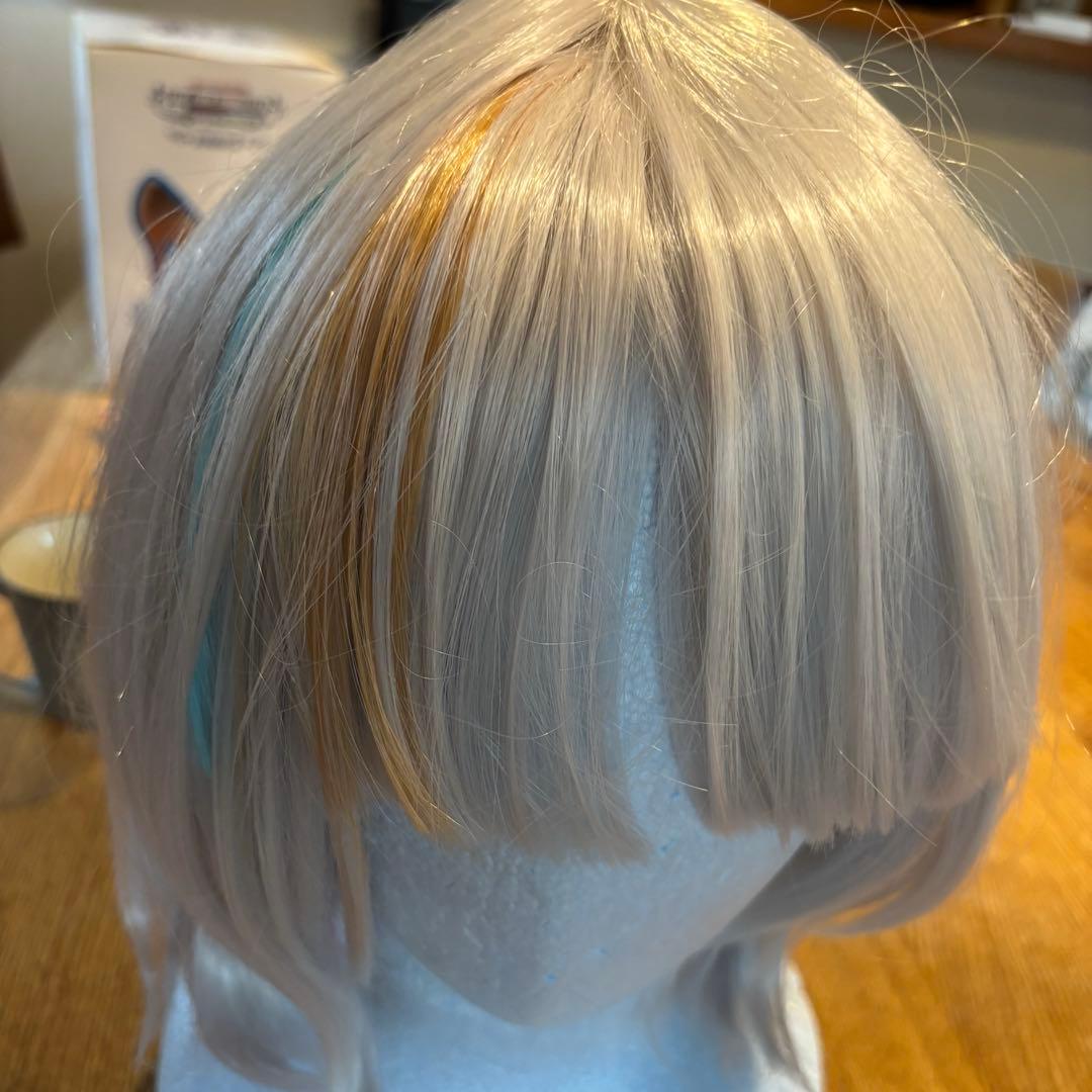 獅白ぼたん　ワイシャツ衣装・ウィッグ耳尻尾セット