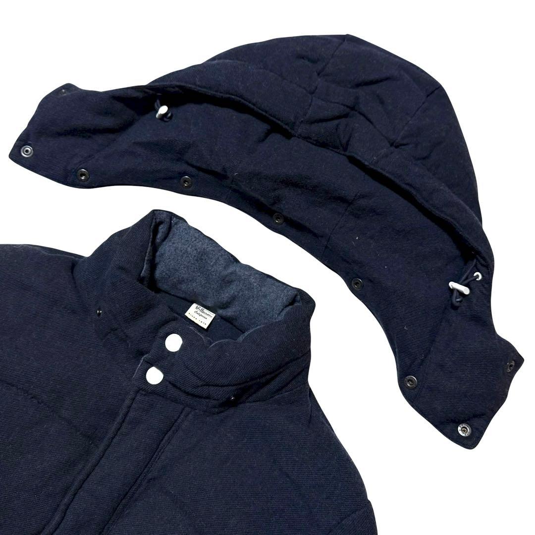 highwind 袖リブ 切替 フード付き ダウン ジャケット M