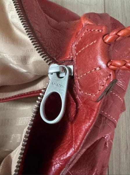 美品✨ アニアリ クロコ型押し レザー ボストンバッグ