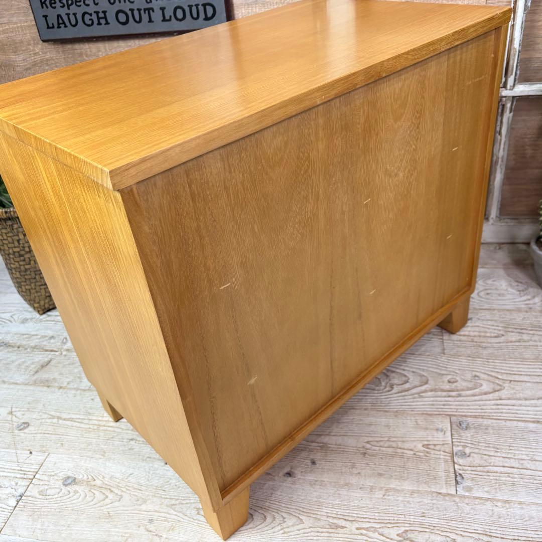 訳あり品【140】ナチュラルウッド多引き出し収納チェストインテリア木製タンス桐材