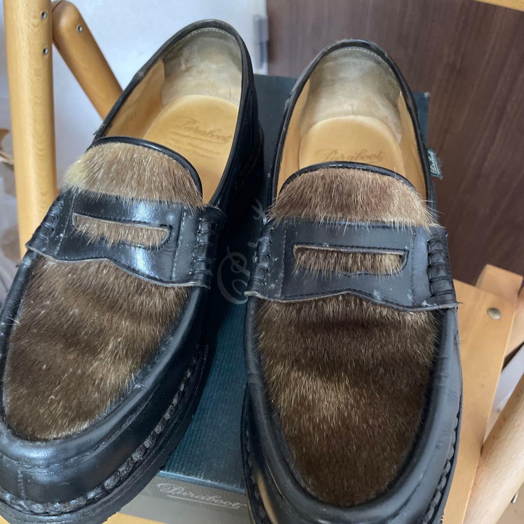 パラブーツ　ランス　フォック　アザラシ　UK8 ブラック　Paraboot