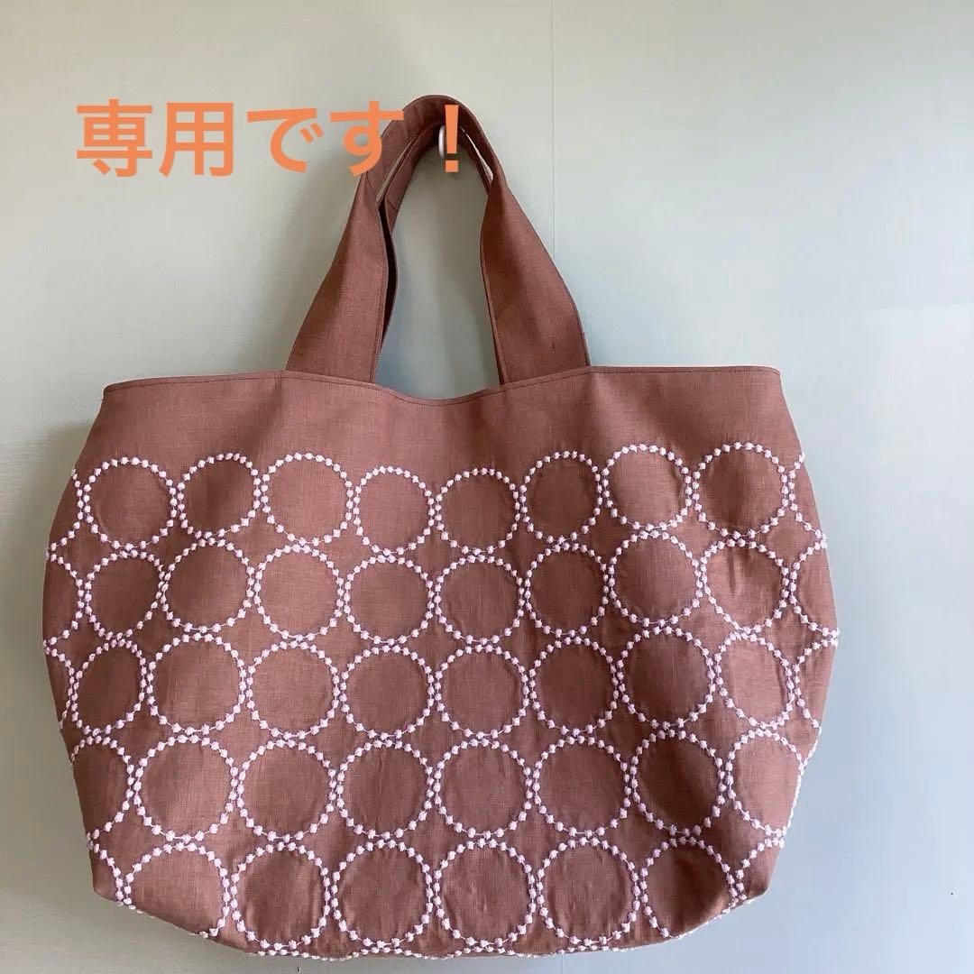 専用です！ミナペルホネンタンバリン両面でトートバッグ ハンドメイド