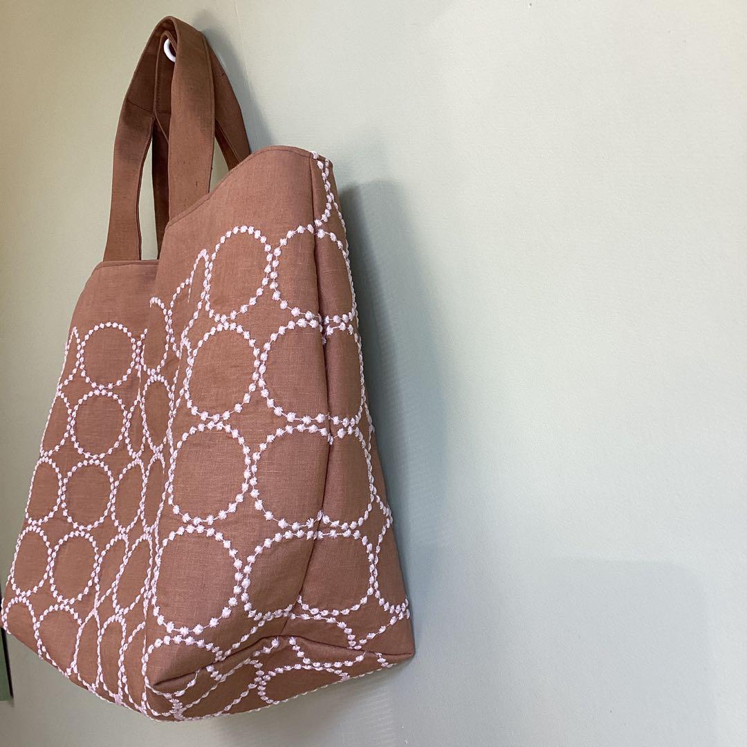 専用です！ミナペルホネンタンバリン両面でトートバッグ ハンドメイド