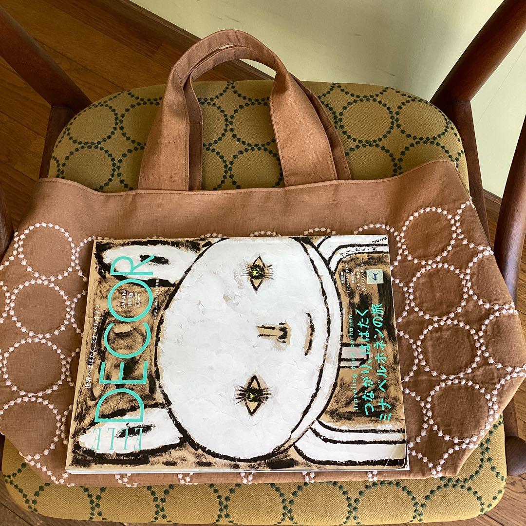 専用です！ミナペルホネンタンバリン両面でトートバッグ ハンドメイド