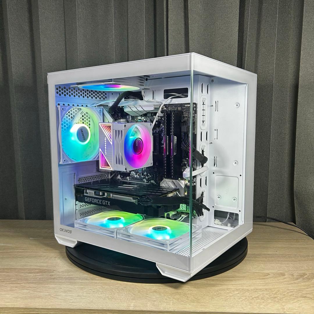 超高性能 光る 白ゲーミングPC Ryzen GTX1660 Windows11