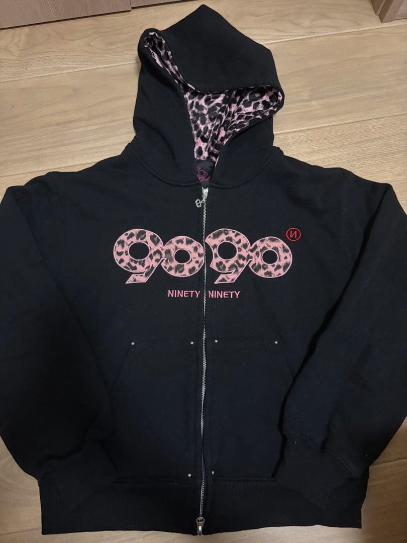 9090 レオパード柄 パーカー M