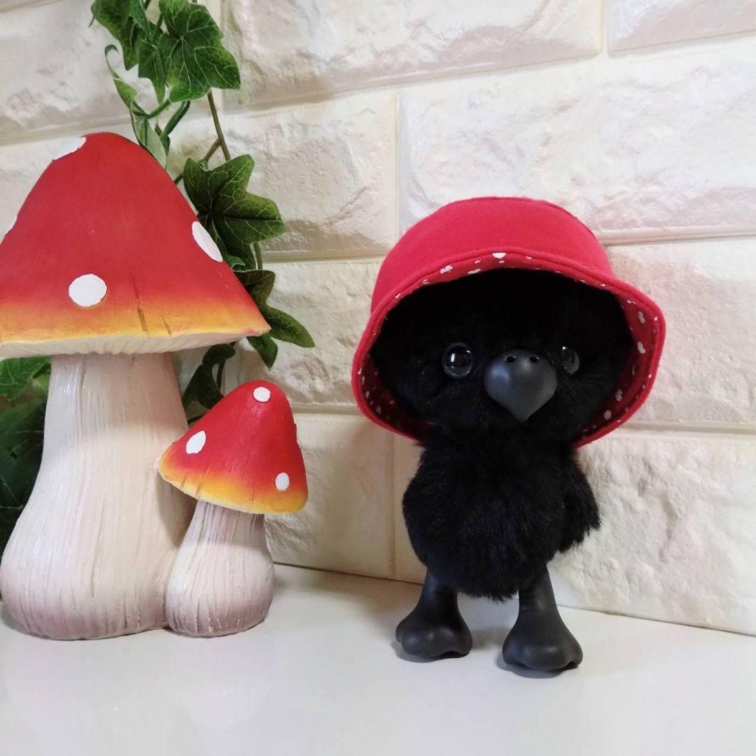 ぬいぐるみ✽アートドール✽カラスのかーくん✽中サイズ