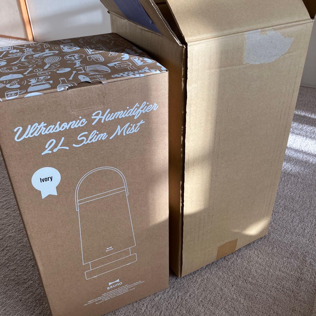 新品 BRUNO 2L超音波加湿器 SLIM MIST アイボリー