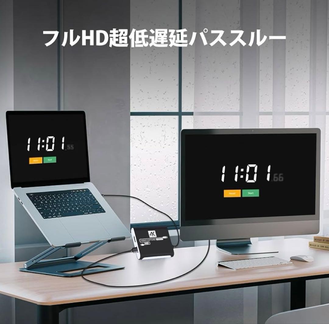 HDMI キャプチャーボード Switch対応 4K パススルー対応