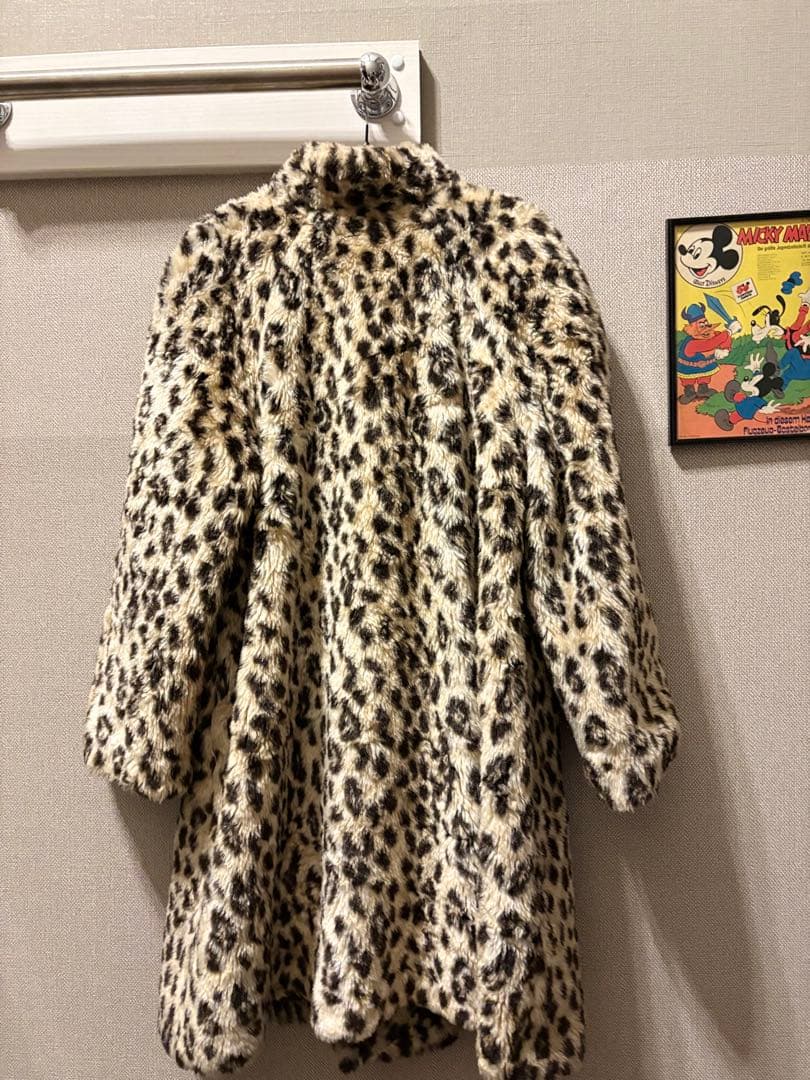 激レア！Y2Kヴィンテージレオパードフェイクファーコートボア極厚！