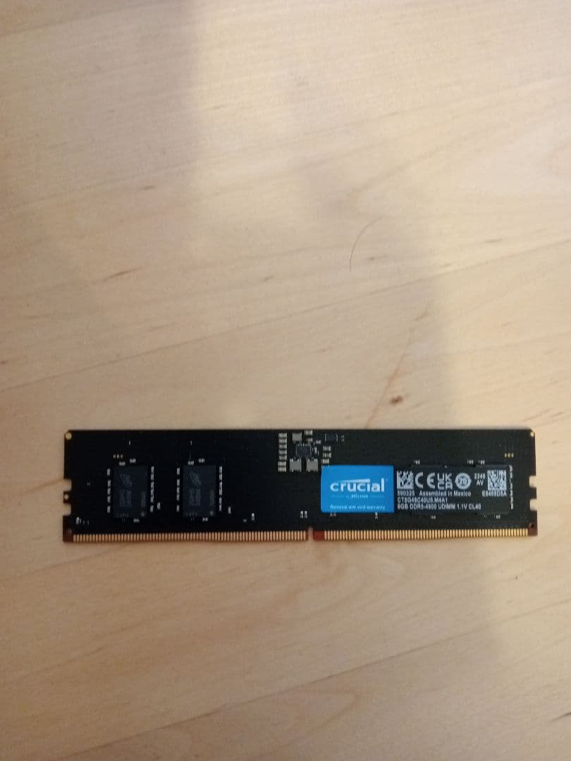メモリー crucial DDR5-4800 8G 1.1V CL40