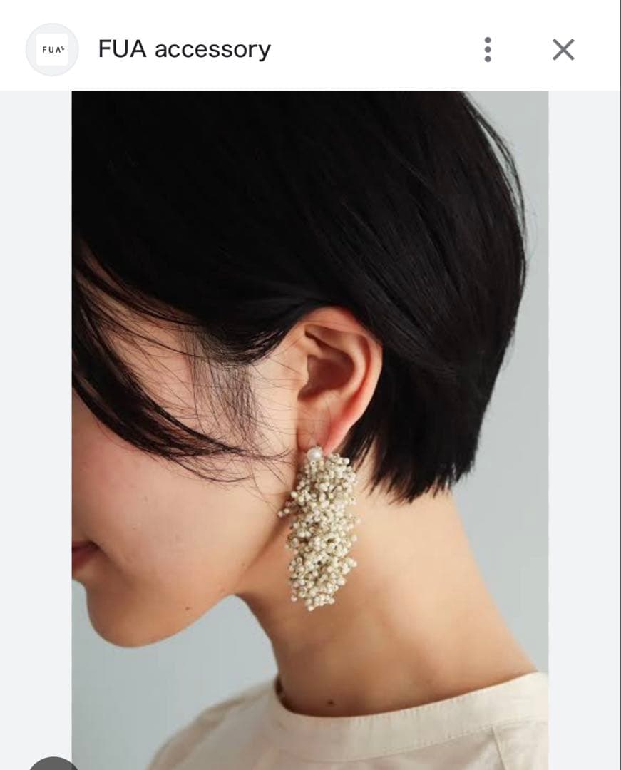 fua accessory 始まりの時 Ｌサイズ　片耳ピアス