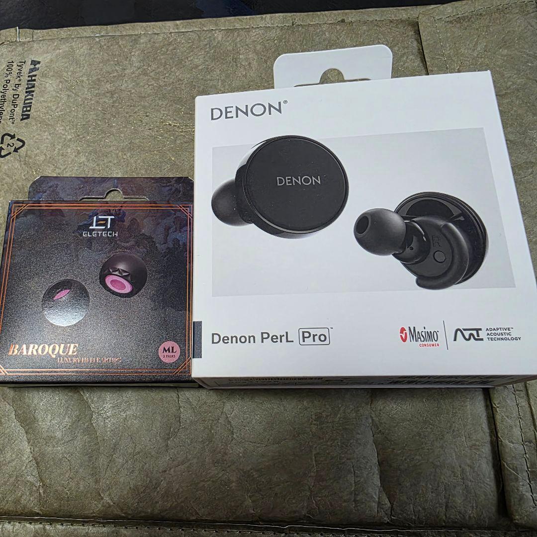 美品 denon perl pro baroque イヤピ付
