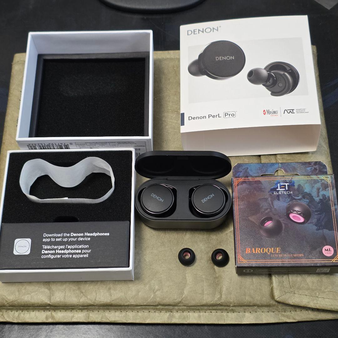 美品 denon perl pro baroque イヤピ付