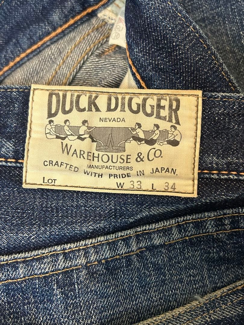 バブたん　ウェアハウス　DUCKDIGGER 色落ち抜群！W33 501