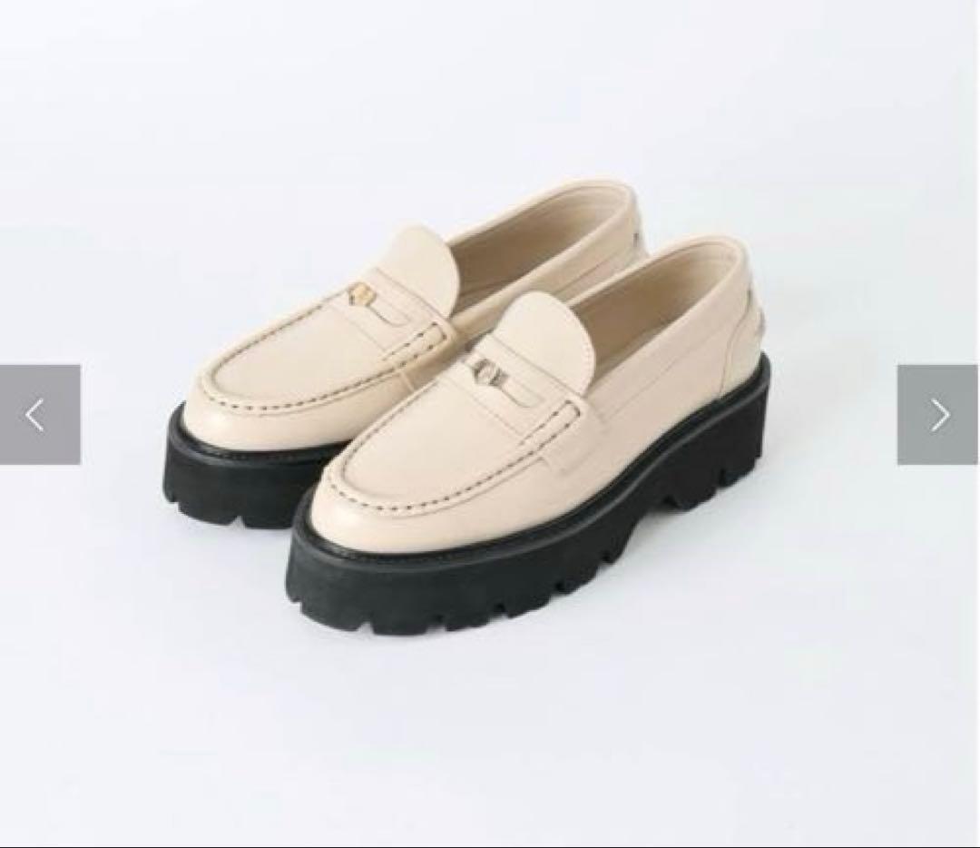 CAMINANDO 別注ボリュームソールローファー　ナチュラル