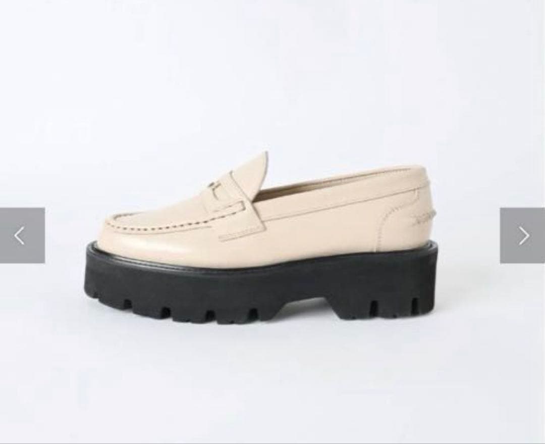 CAMINANDO 別注ボリュームソールローファー　ナチュラル