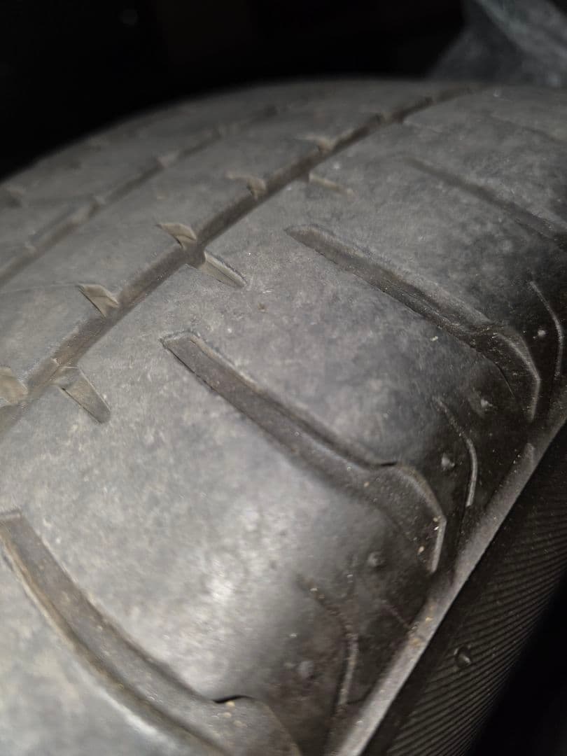 引き取り限定（まよねーず）デリカ18インチホイール黒塗装＋タイヤ4本セット