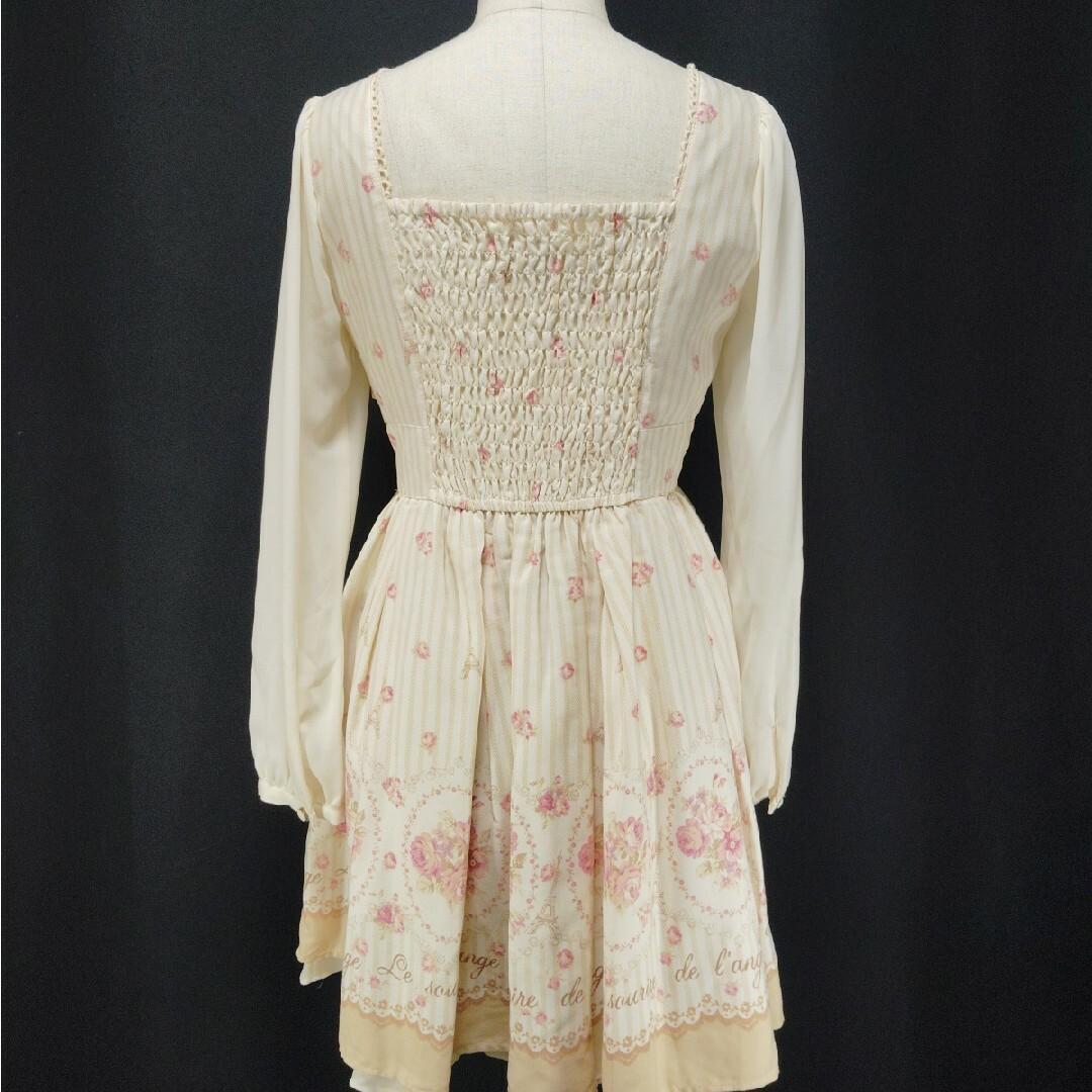 LIZ LISA　リズリサ　花柄ワンピース　フリル　リボン　エッフェル塔　ピンク