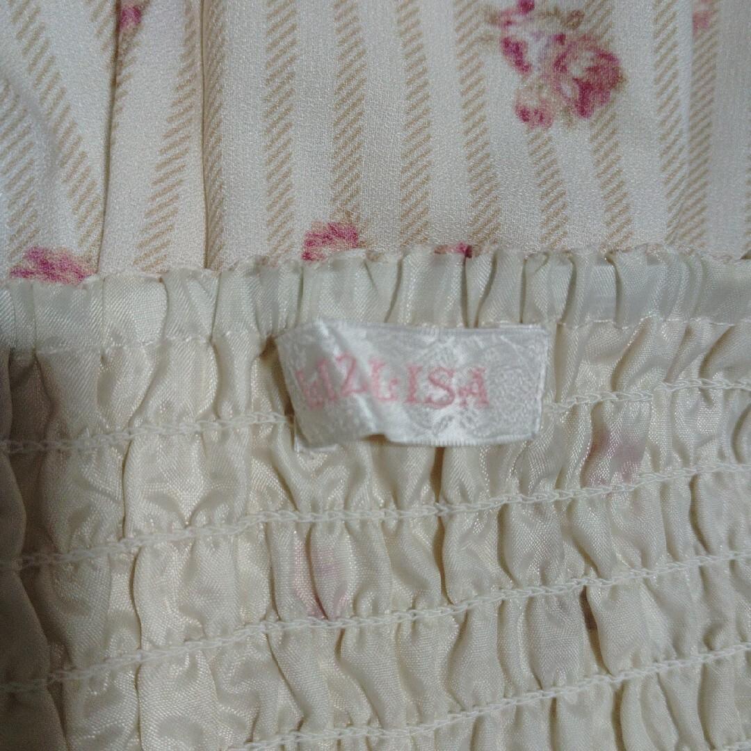 LIZ LISA　リズリサ　花柄ワンピース　フリル　リボン　エッフェル塔　ピンク