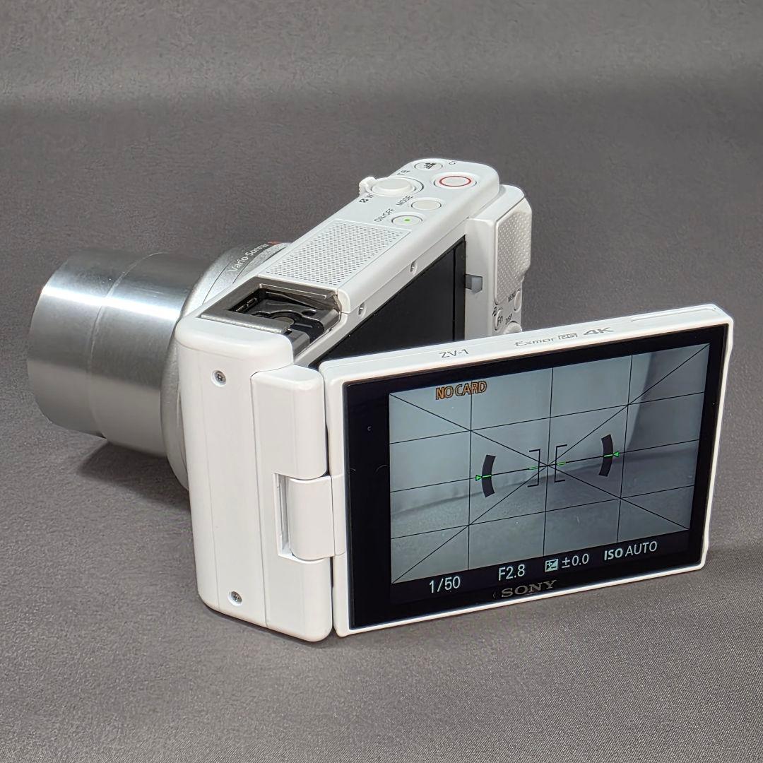 【並品】SONY VLOGCAM ZV-1 コンパクトデジタルカメラ ホワイト