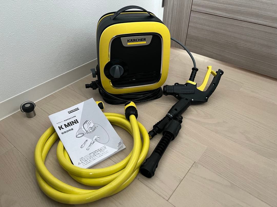 KARCHER K MINI 高圧洗浄機 本体　ホース付き
