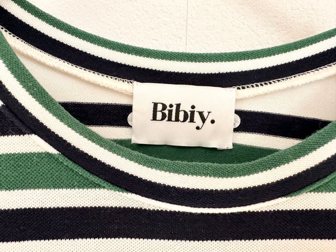【正規品】bibiy ストライプ フリル Tシャツ　試着のみ