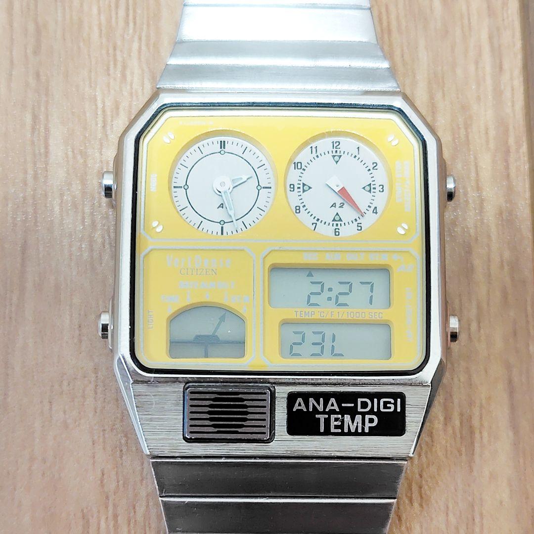 シチズン アナデジテンプ 1999本限定 ヴェールダンス イエロー×シルバー