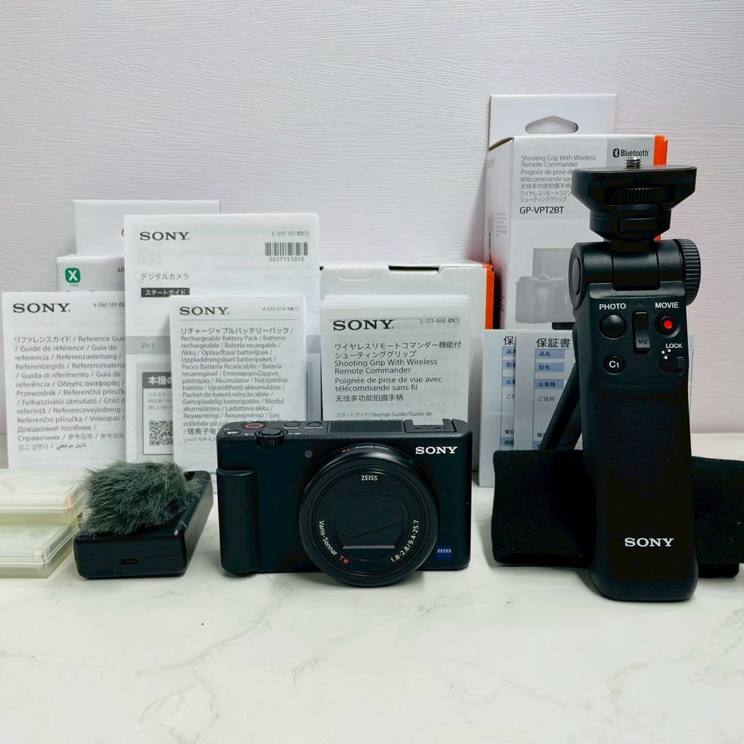 SONY VLOGCAM ZV-1G シューティンググリップキット ブラック