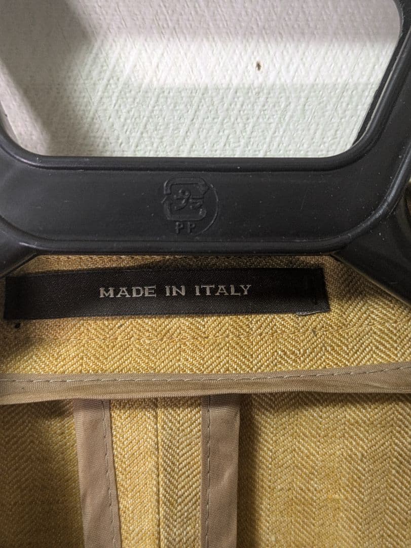 ★タリアトーレ テーラードジャケット 48 麻 ダブルブレスト 本切羽