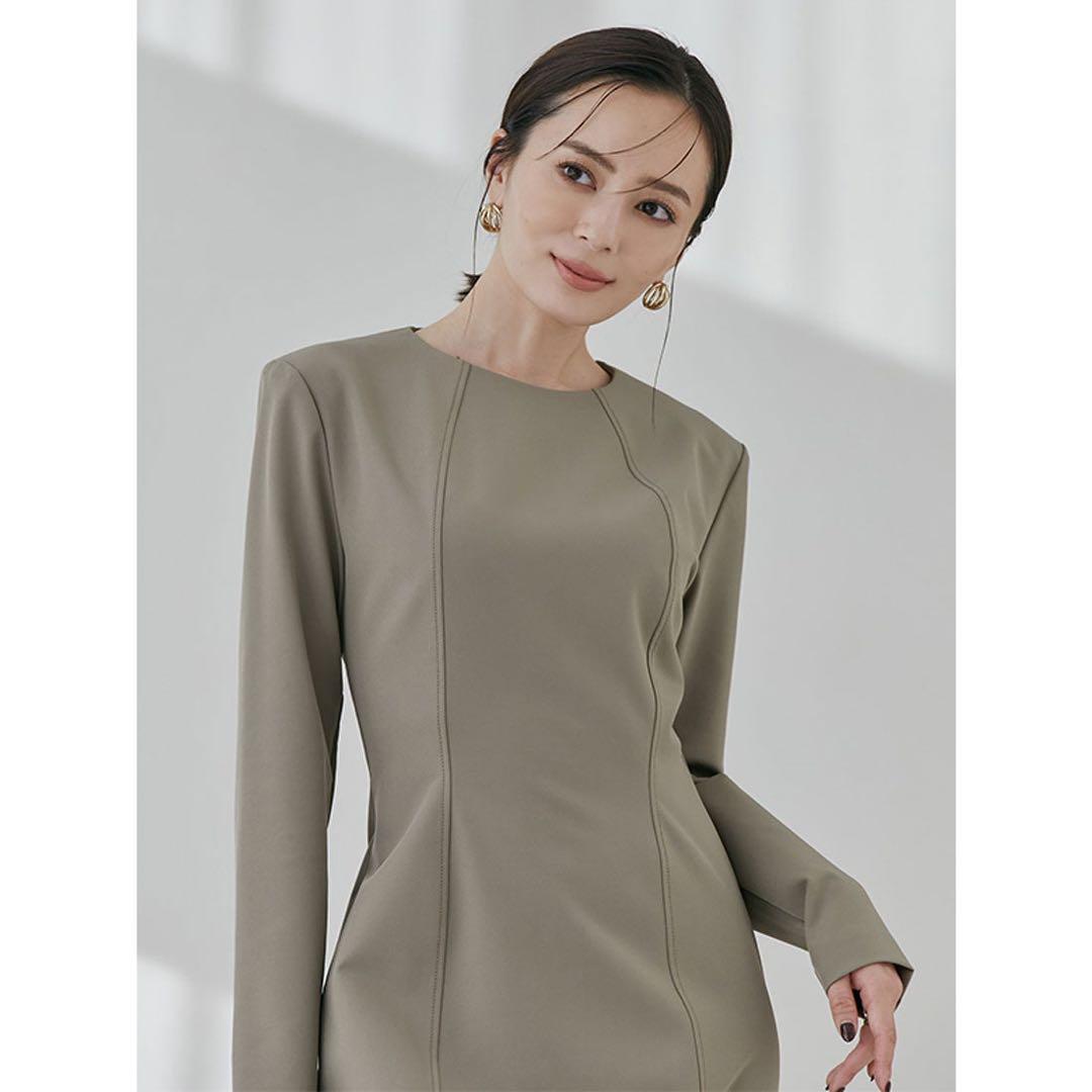 【新品未使用】anuans ステッチワークコクーンワンピース