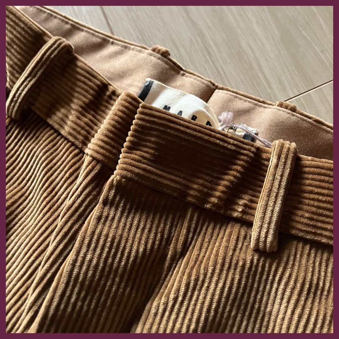 新品タグ付き❗️【MARNI】パンツ/コーデュロイ/size:46/ブラウン