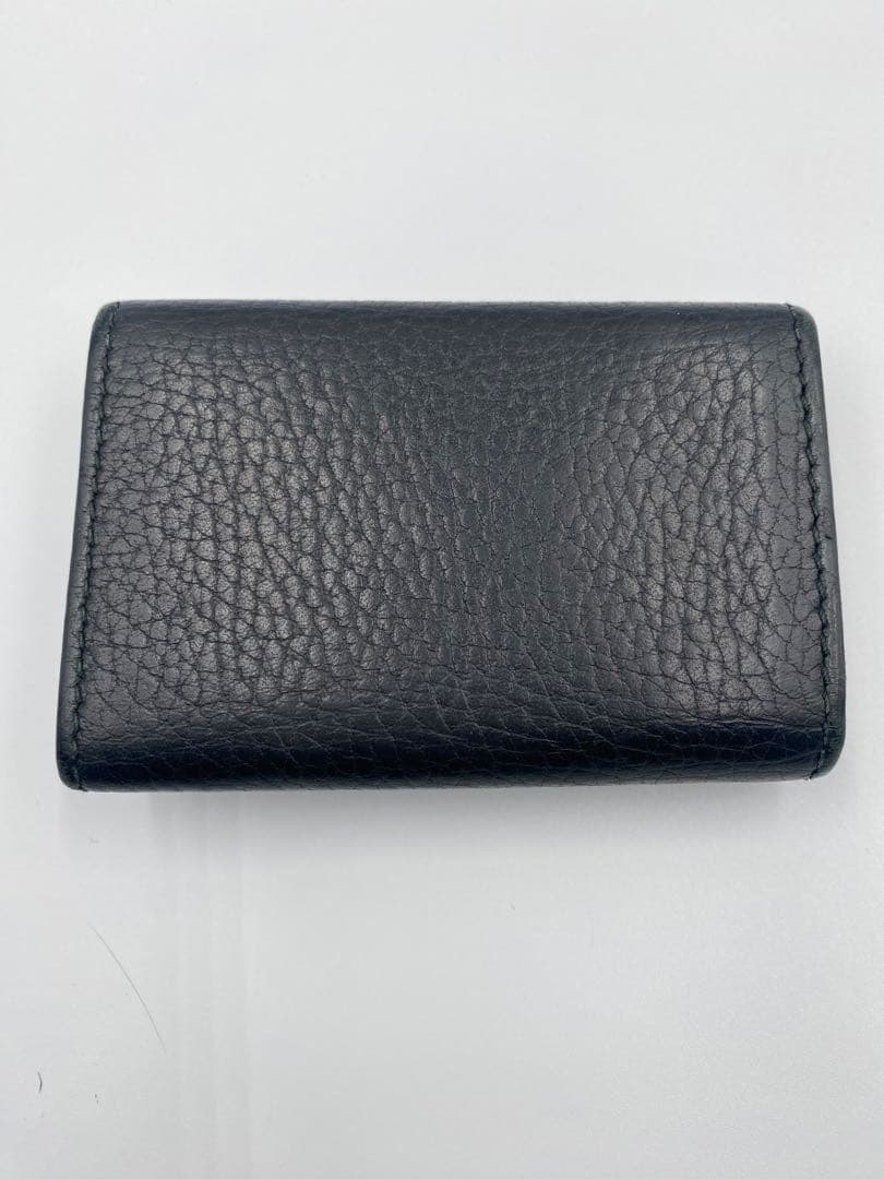 【GUCCI】キーケース ブラック レザー ゴールド金具　6連