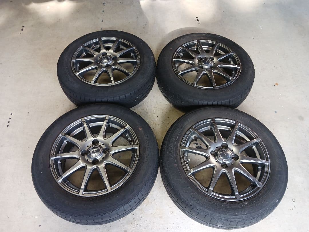15インチ 175/65R15日産キューブに履いていましたホイールセット