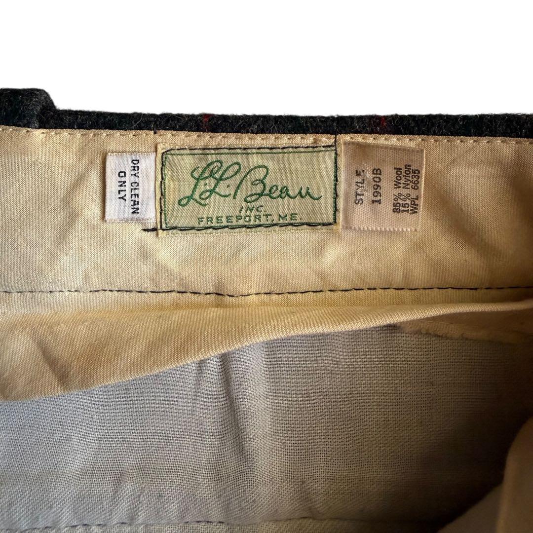 60s-70s L.L.bean wool pants 筆記体タグ