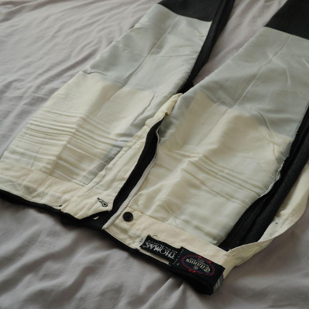 80s イタリア製 euro vintage チャコールグレー スラックス