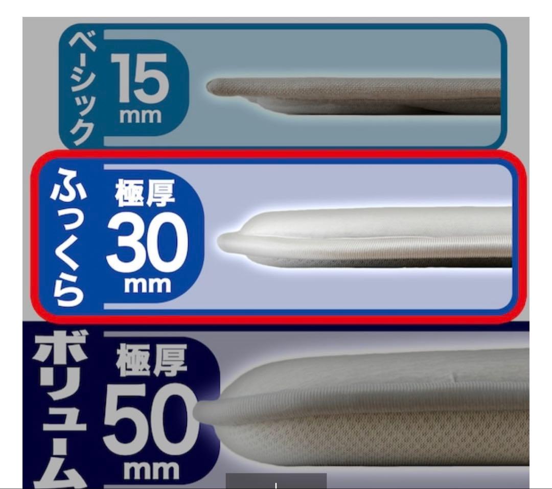 ニトリ　極厚30mmウレタン入り 接触冷感+持続冷感+防汚加工+防音ラグNクール
