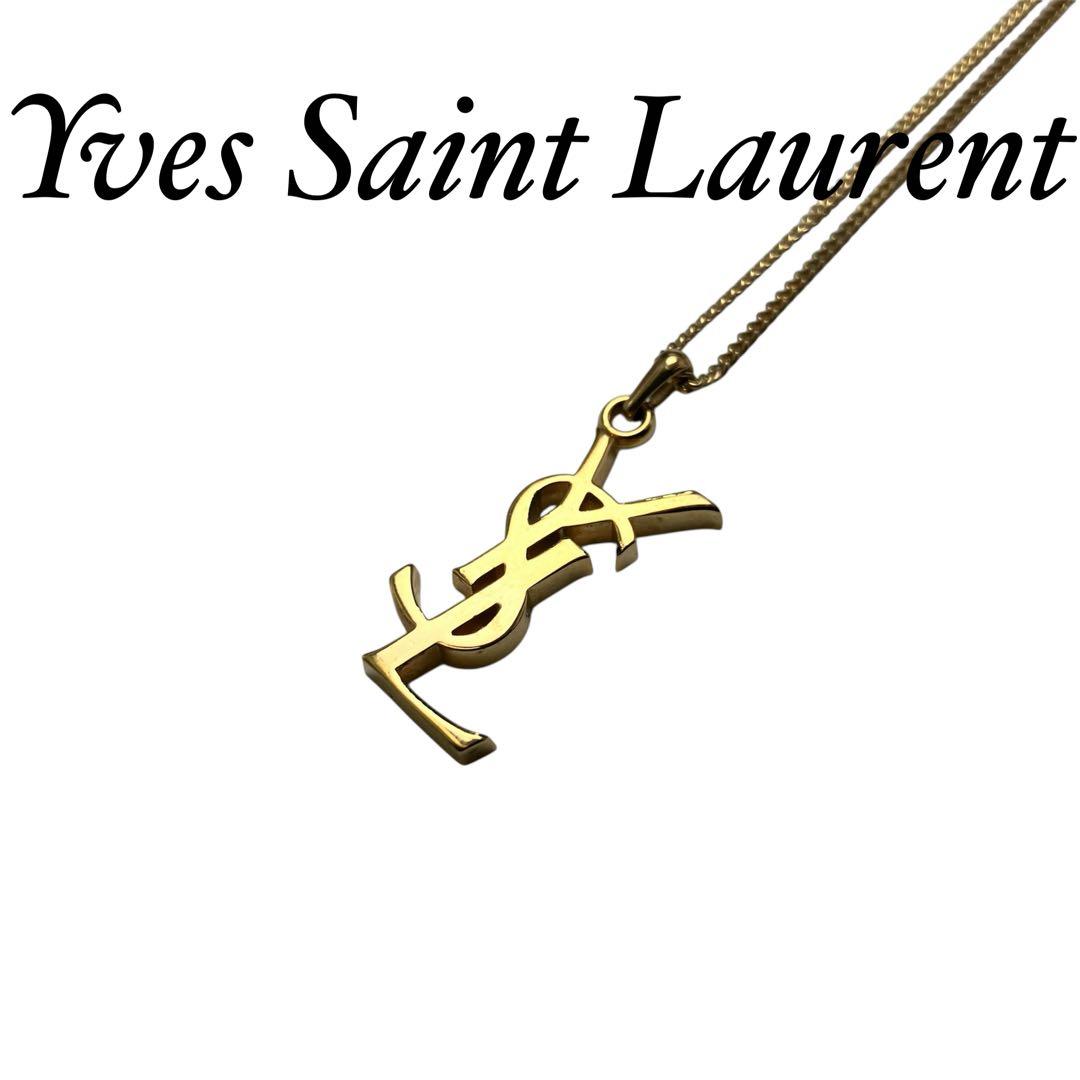 美品　YSL ネックレス　ゴールド　ロゴ