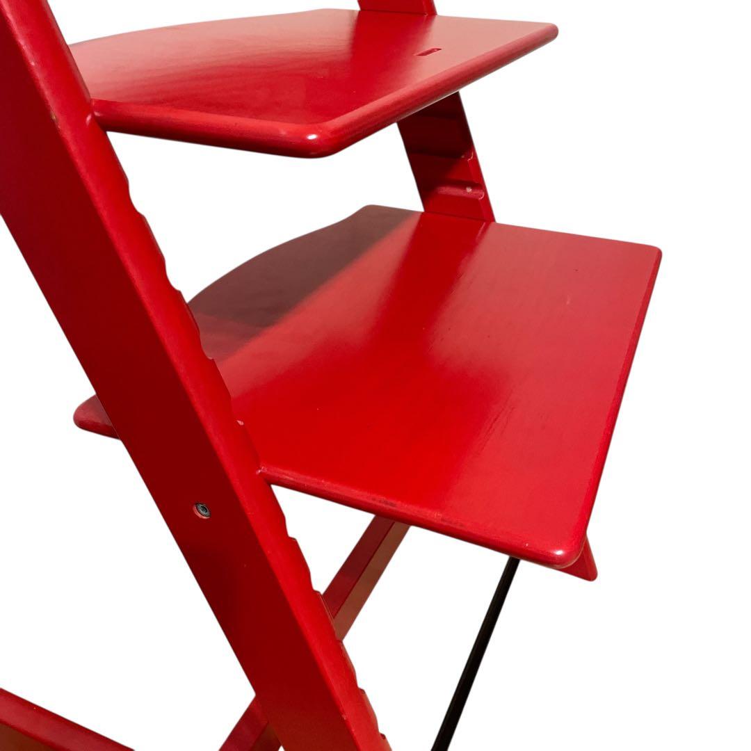 ストッケ　トリップトラップ　レッド　シリアル3 stokke ベビーチェア