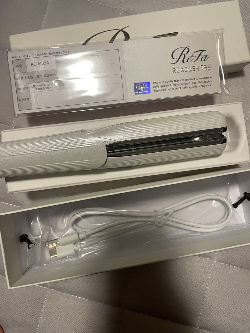 【ReFa】フィンガーアイロンST ホワイト