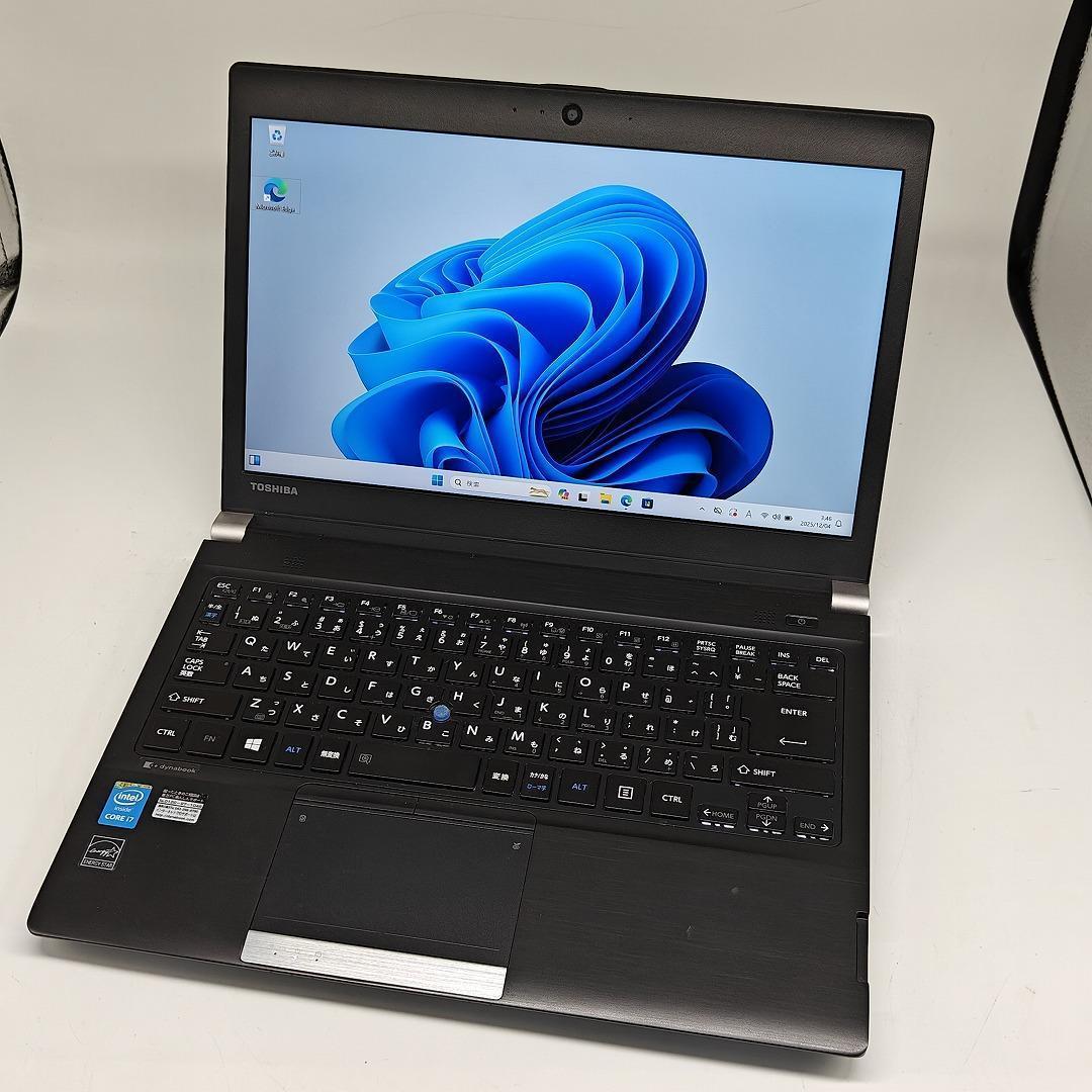 【東芝】R83 高性能i7 新品SSD256GB 16GB ブラック ノートPC