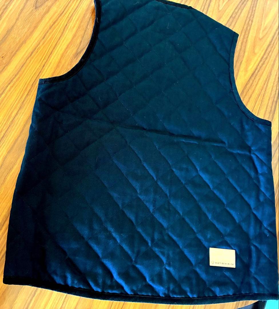 ラベンハム　デニムキルティングベスト 黒