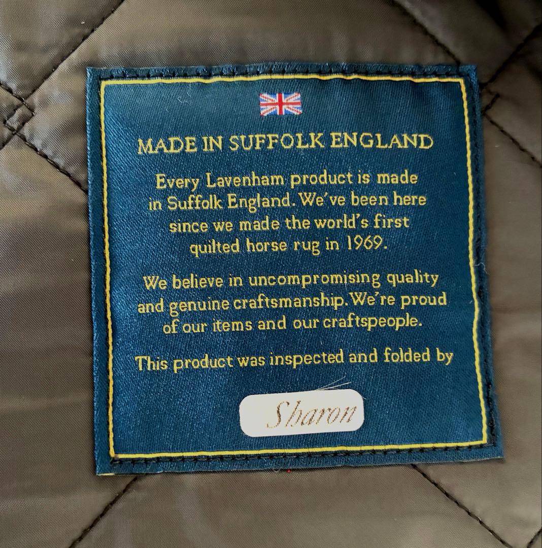 ラベンハム　デニムキルティングベスト 黒