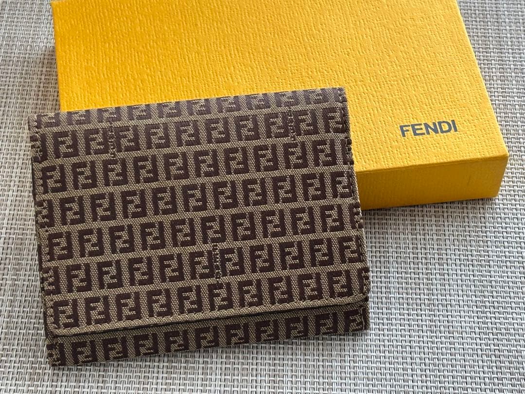 FENDI フェンディ ズッカ 名刺入れ カードケース ヴィンテージ